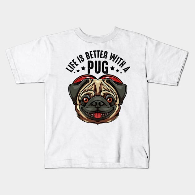 Pug Kids T-Shirt by Lumio Gifts